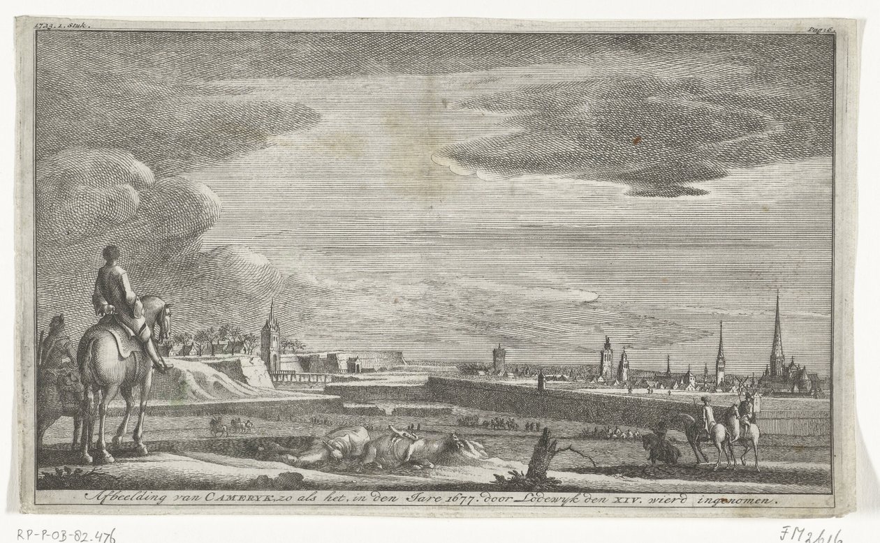 Veduta di Cambrai, 1677 da Anonymous