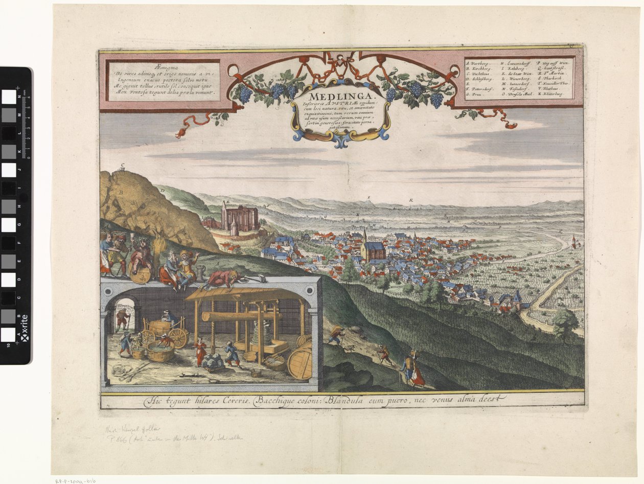 Veduta di Medlinga/Mödling da Anonymous