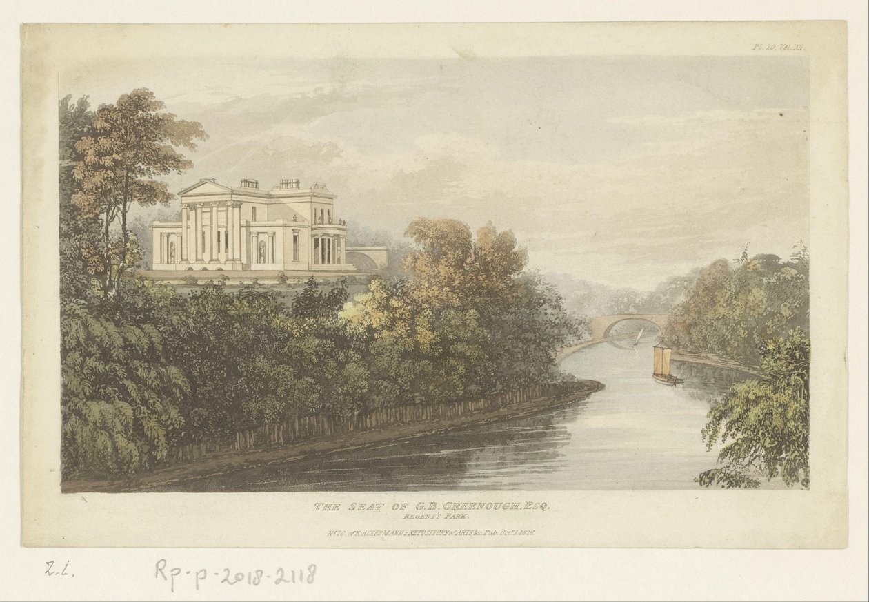 Veduta di Nuffield Lodge, a Londra da Anonymous