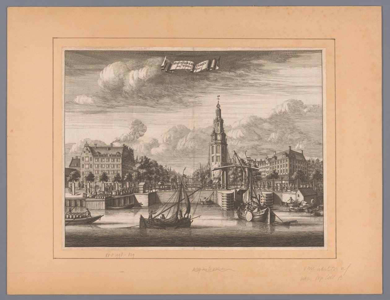 Veduta della Montelbaanstoren ad Amsterdam da Anonymous