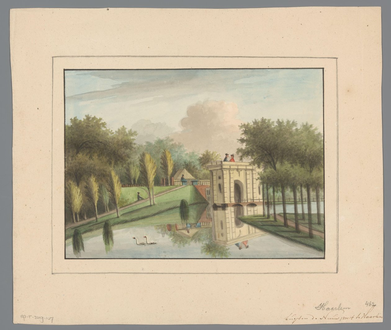 Veduta della Nieuwpoort a Haarlem da Anonymous