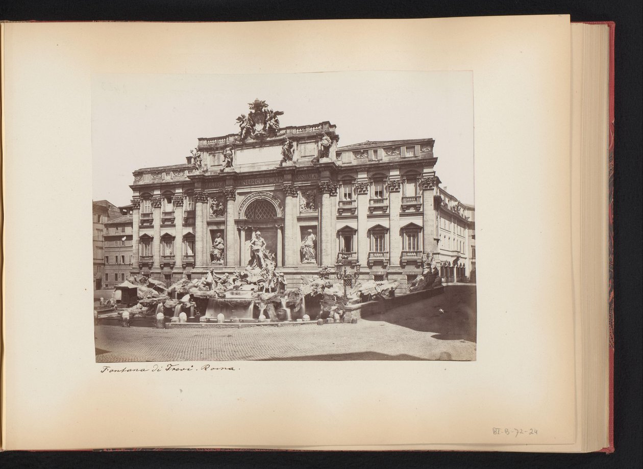 Veduta della Fontana di Trevi a Roma, Italia da Anonymous