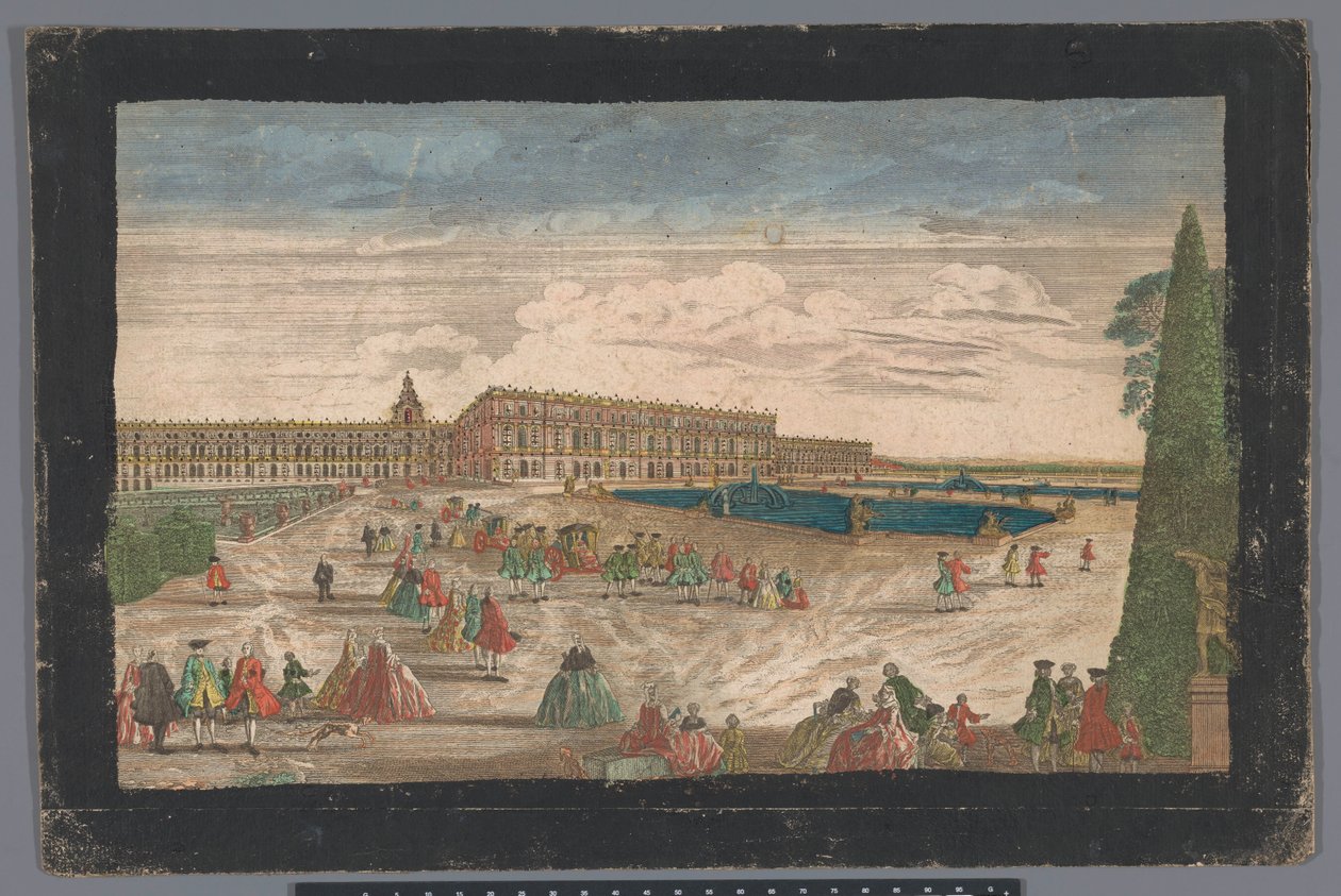 Vista sul Giardino di Versailles e il Palazzo di Versailles da Anonymous