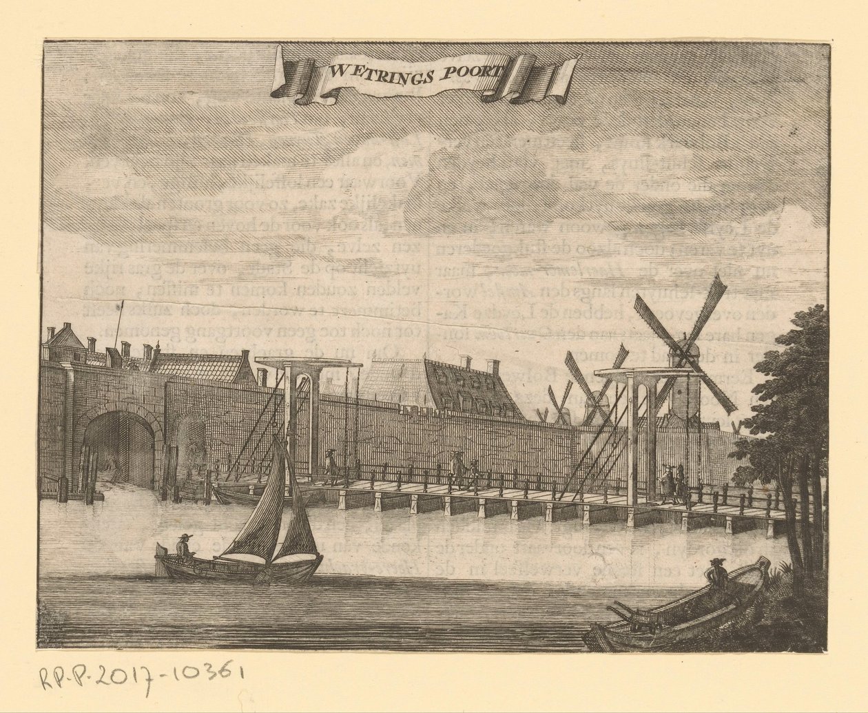 Veduta della Weteringpoort ad Amsterdam da Anonymous
