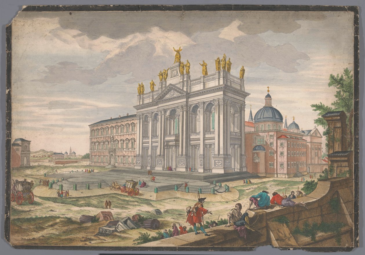 Veduta della chiesa di San Giovanni in Laterano a Roma da Anonymous