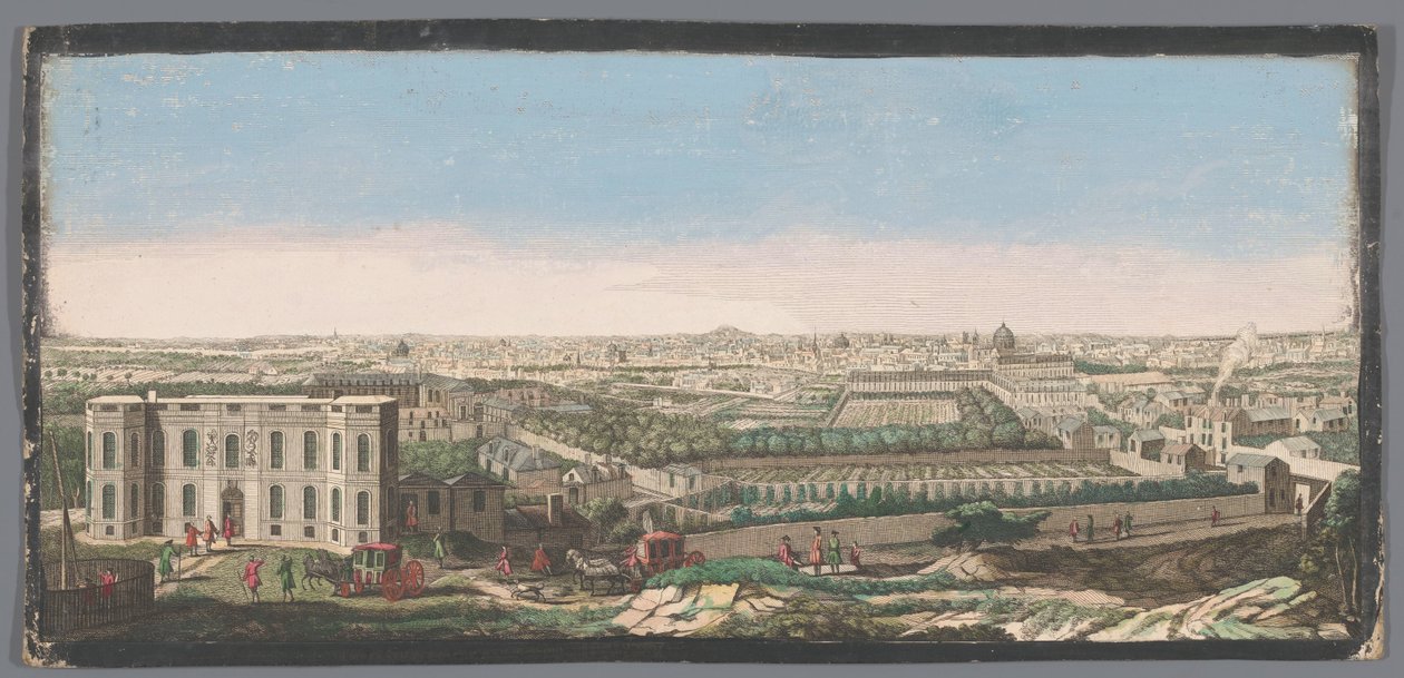 Veduta della città di Parigi vista dall