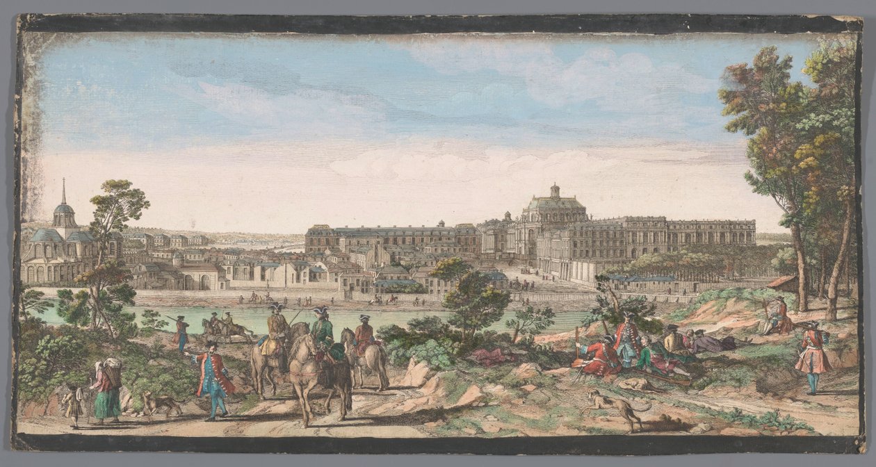 Veduta della città e del Palazzo di Versailles da Anonymous