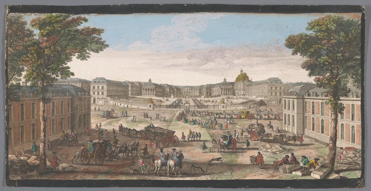 Veduta della facciata del Palazzo di Versailles da Anonymous
