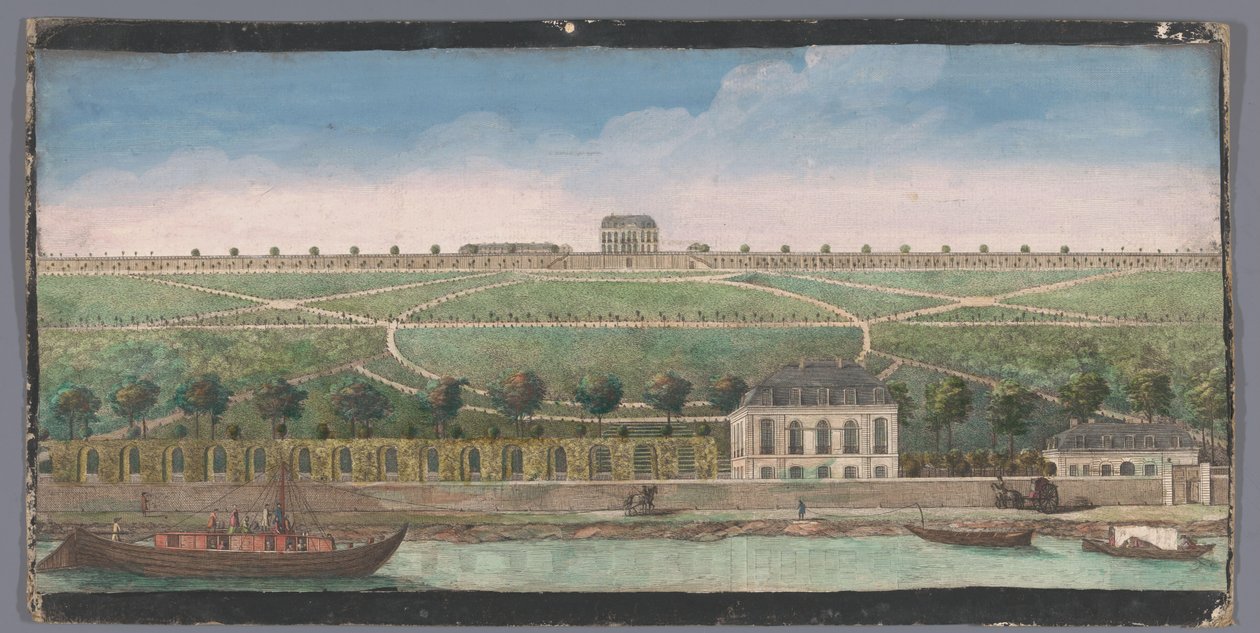Vista sul Chateau de Belle-Vue a Meudon da Anonymous