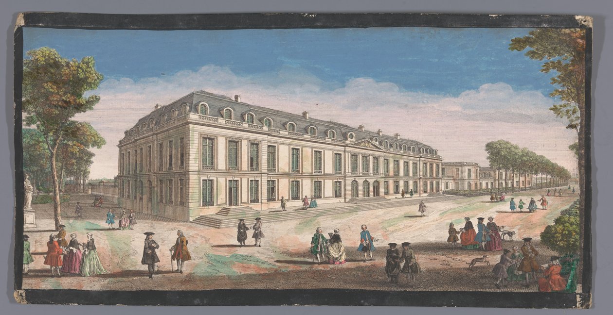 Vista sul Château de Choisy dal giardino da Anonymous