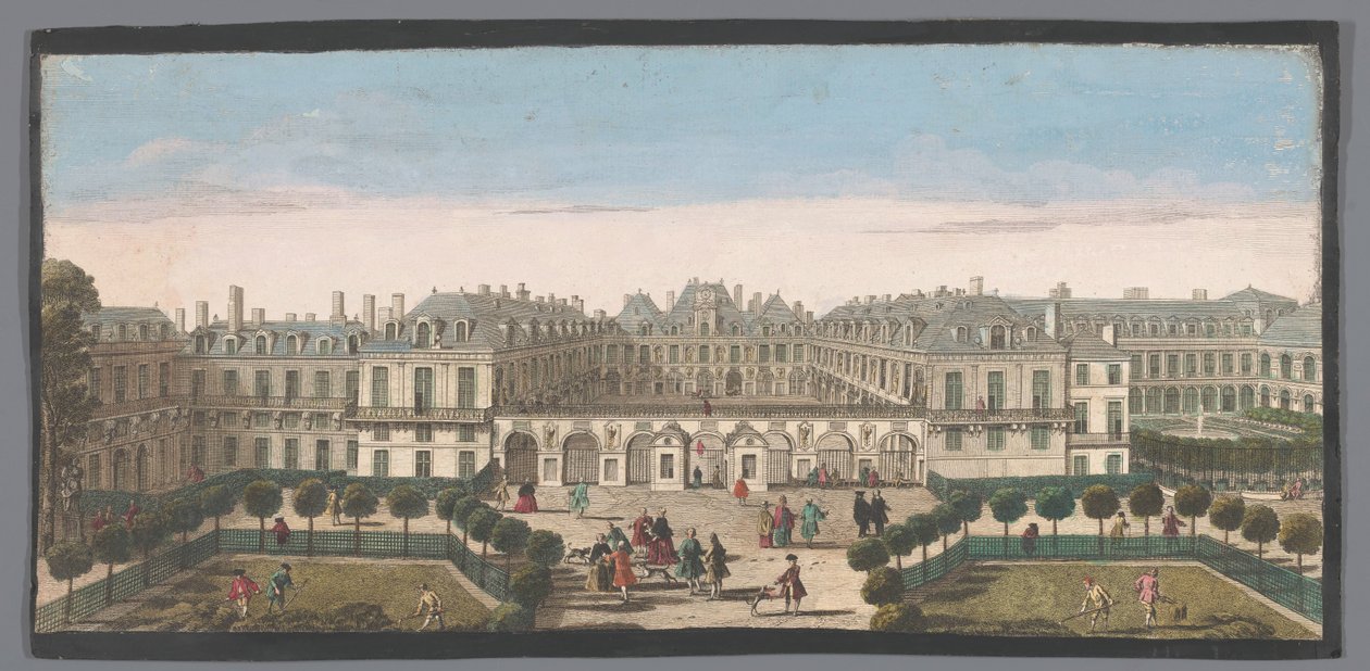 Veduta del Palais Royal a Parigi da Anonymous