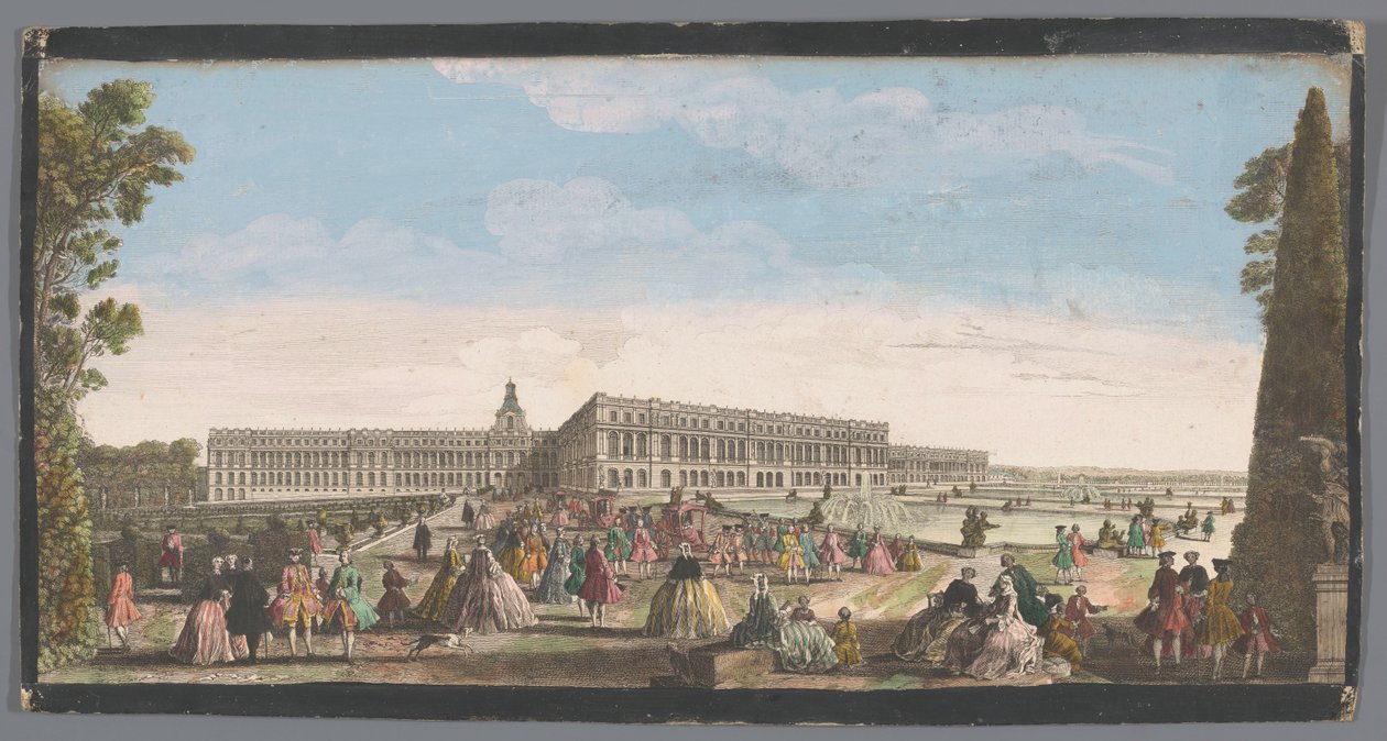 Veduta del Palazzo di Versailles dal giardino da Anonymous