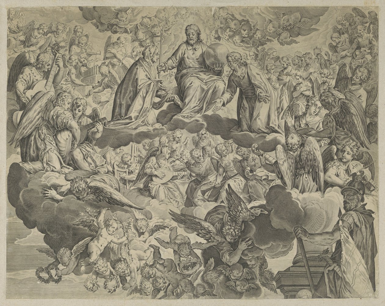Il martirio di Santa Giustina di Padova (metà superiore) da Anonymous