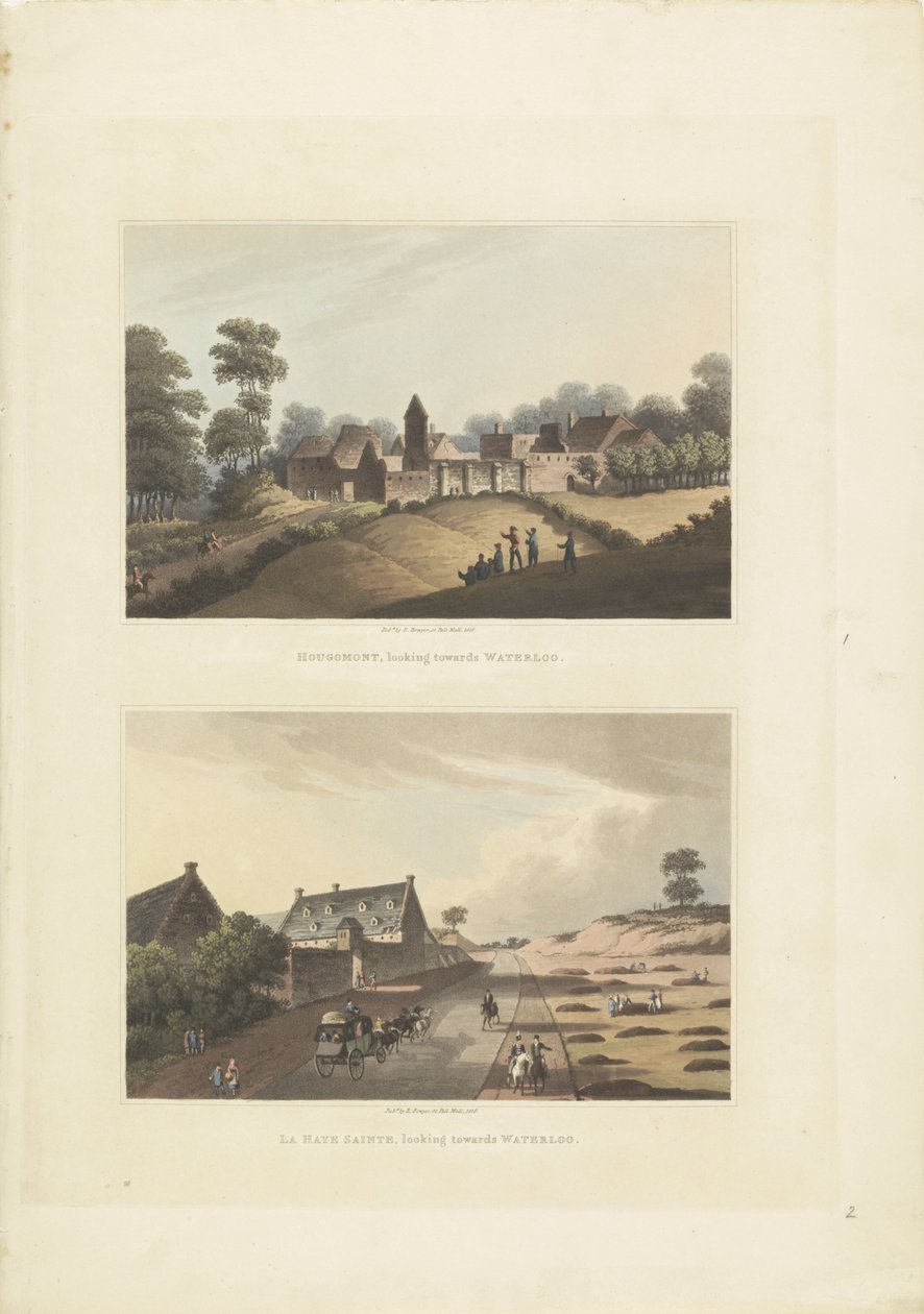 Hougoumont e La Haye-Sainte da Anonymous