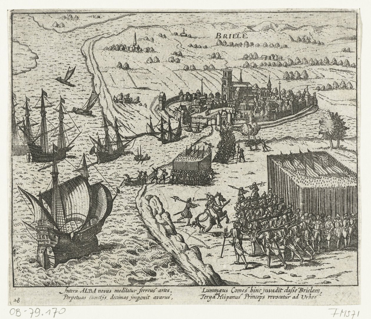 Conquista di Den Briel da parte dei Geuzen, 1572 da Anonymous