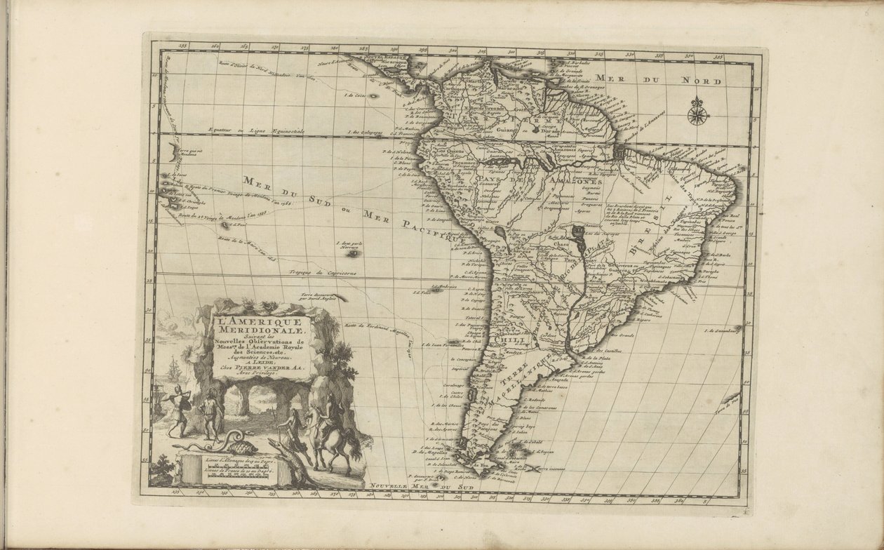 Mappa del Sud America da Anonymous