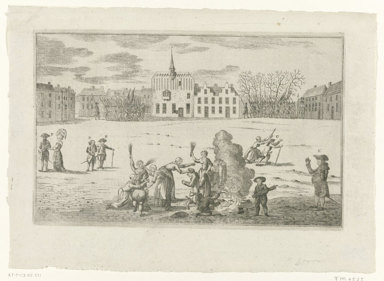 Punizione dei sindaci di Arnhem Bentinck e Brantsen, 1784 da Anonymous