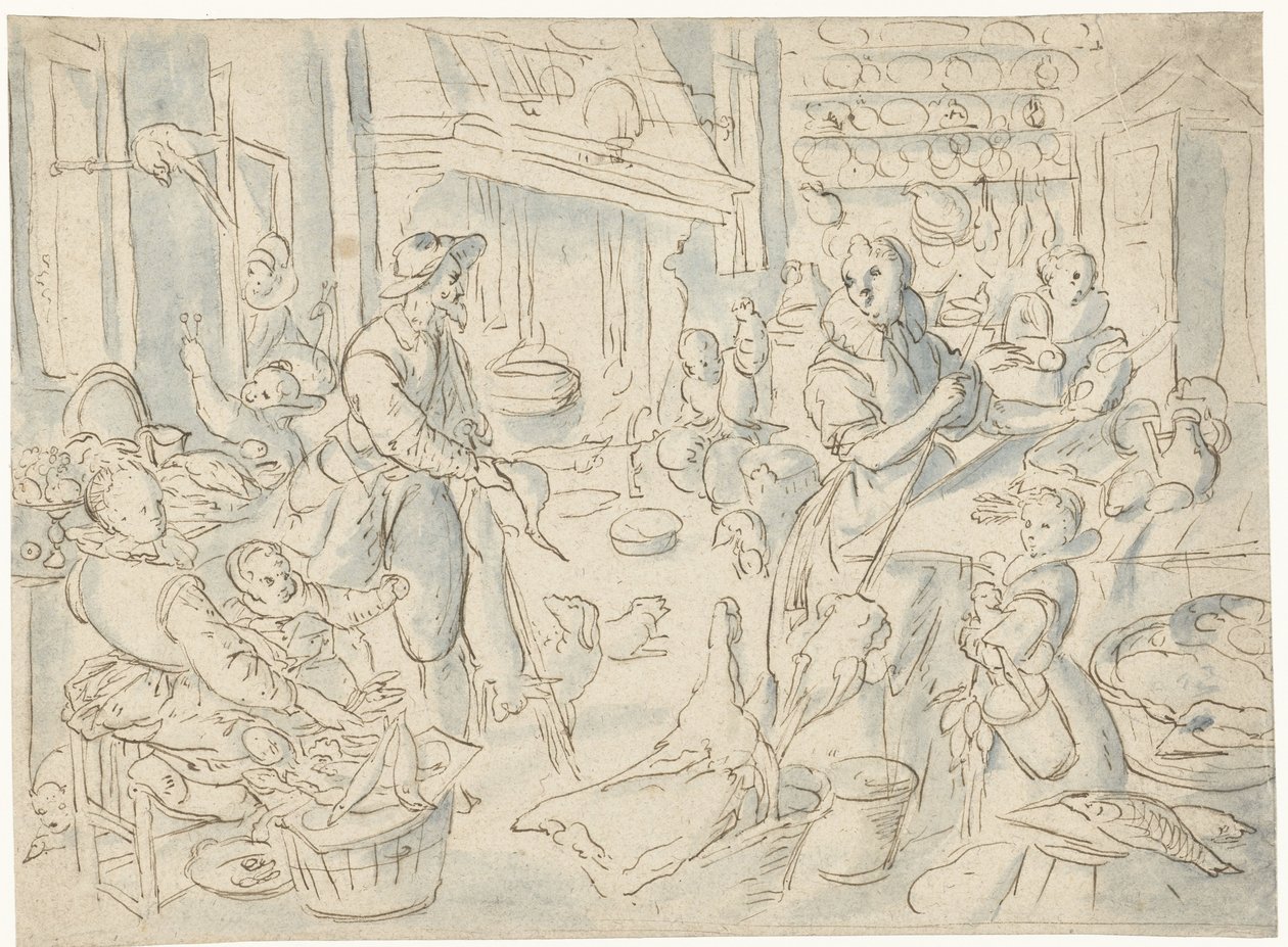 Scena di cucina da Anonymous