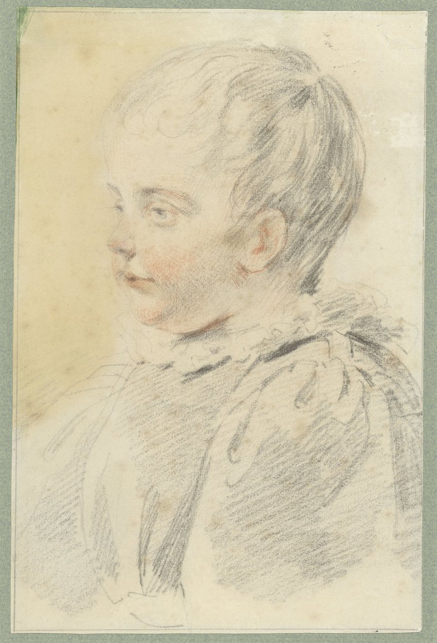 Ritratto di bambino in abito del XVII secolo, busto verso sinistra da Anonymous