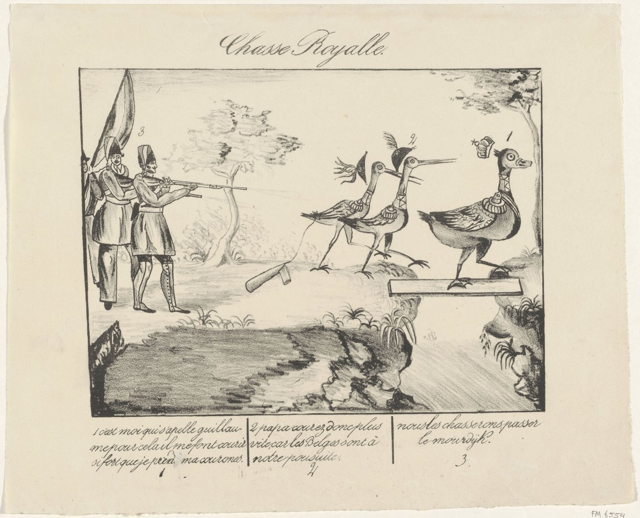 Caccia reale, 1830 da Anonymous