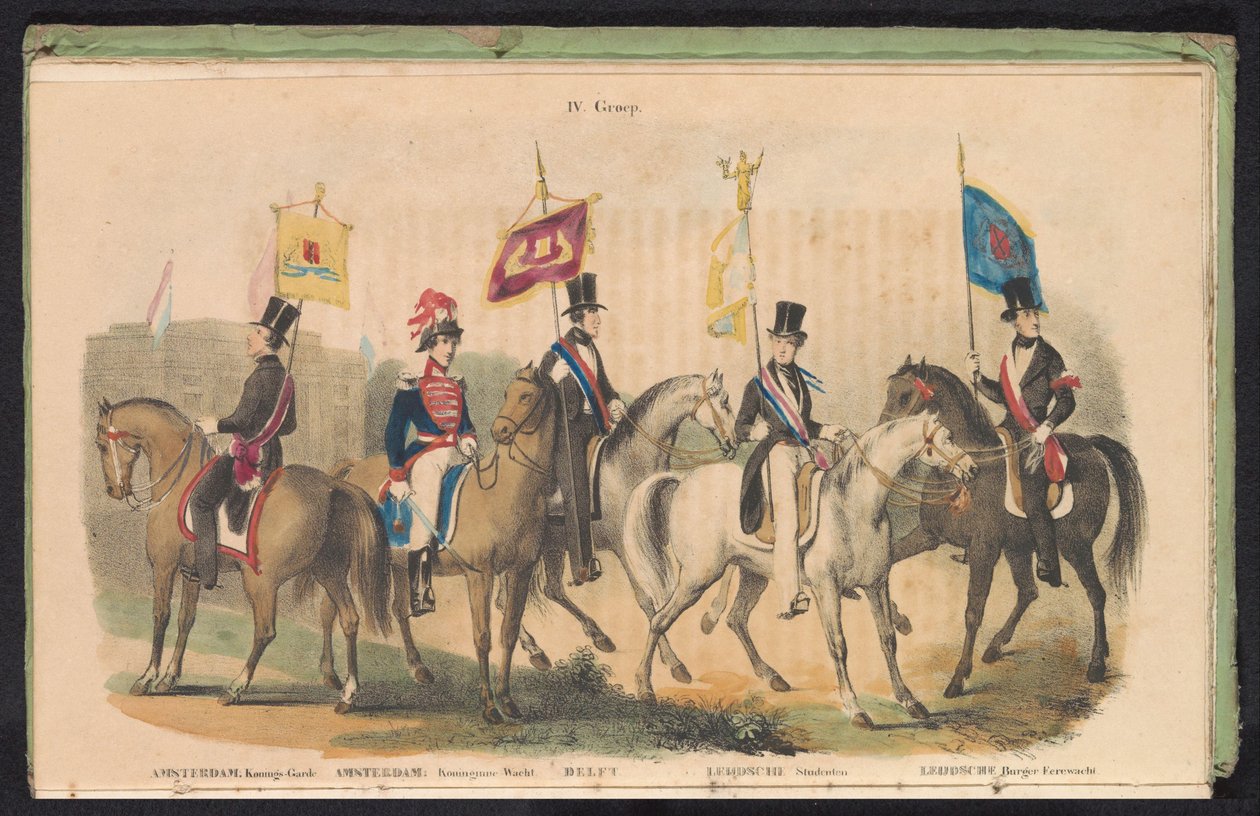 Costumi e stendardi delle guardie d