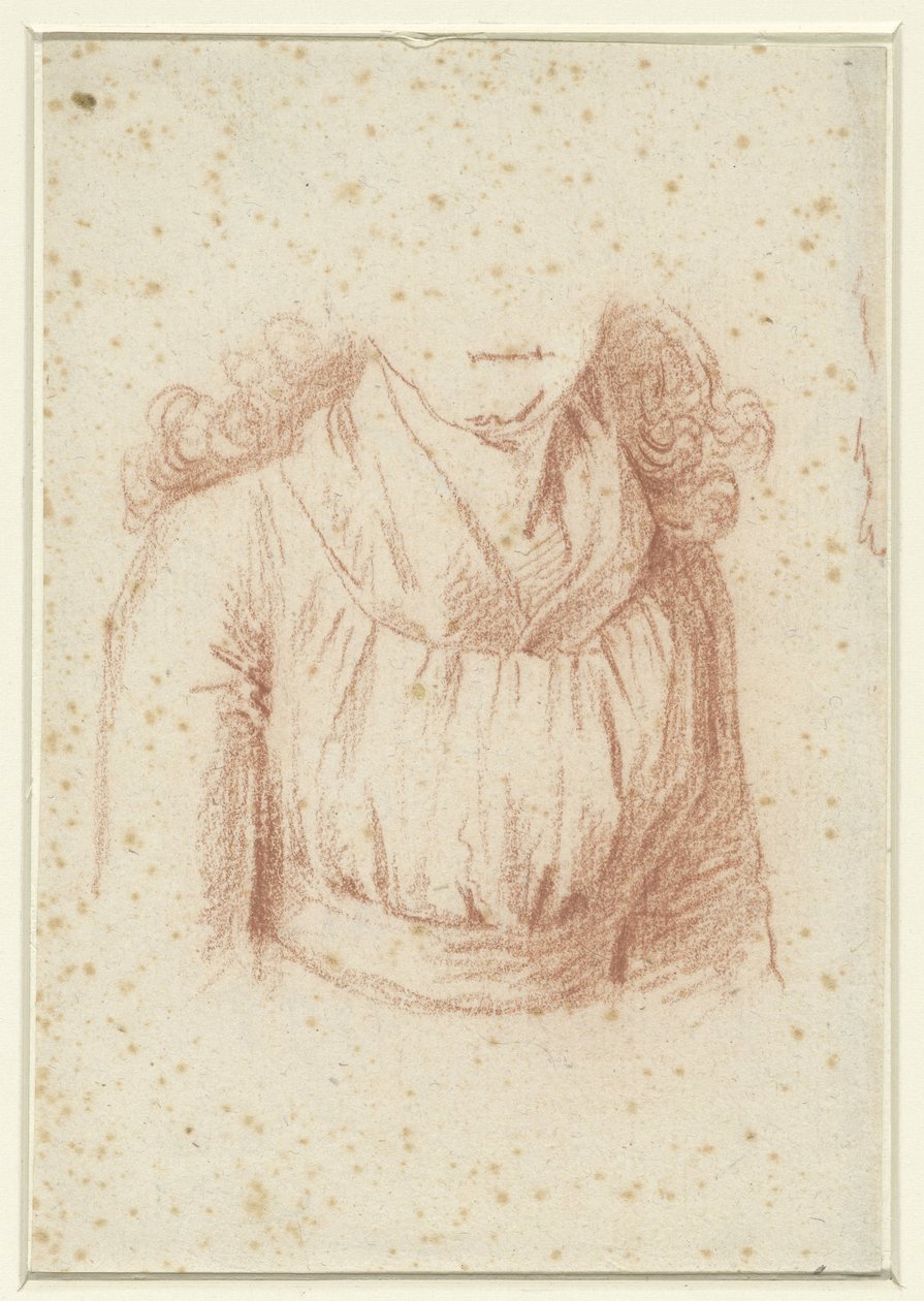 Studio di costume per un ritratto di Madame Molet da Anonymous