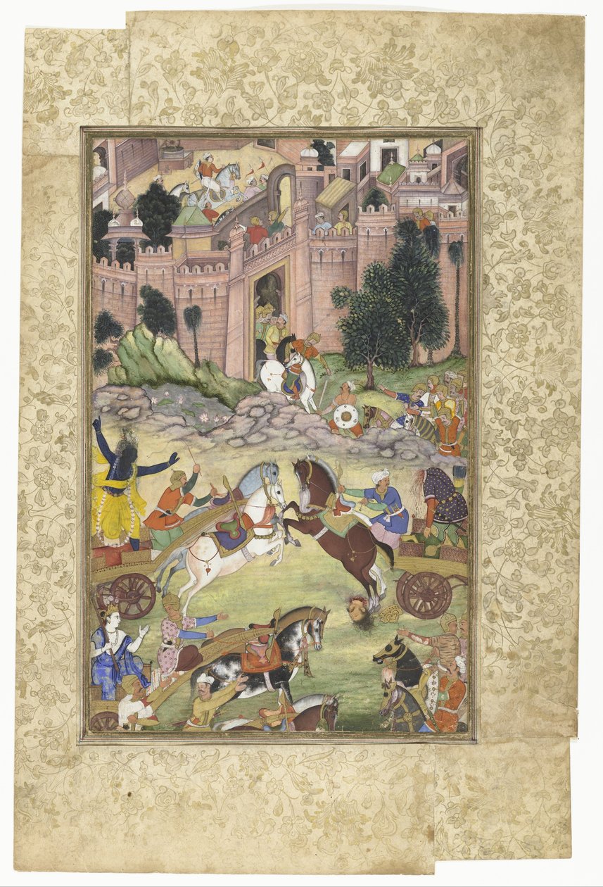 Krishna uccide il demone Sri Gala (scena dall