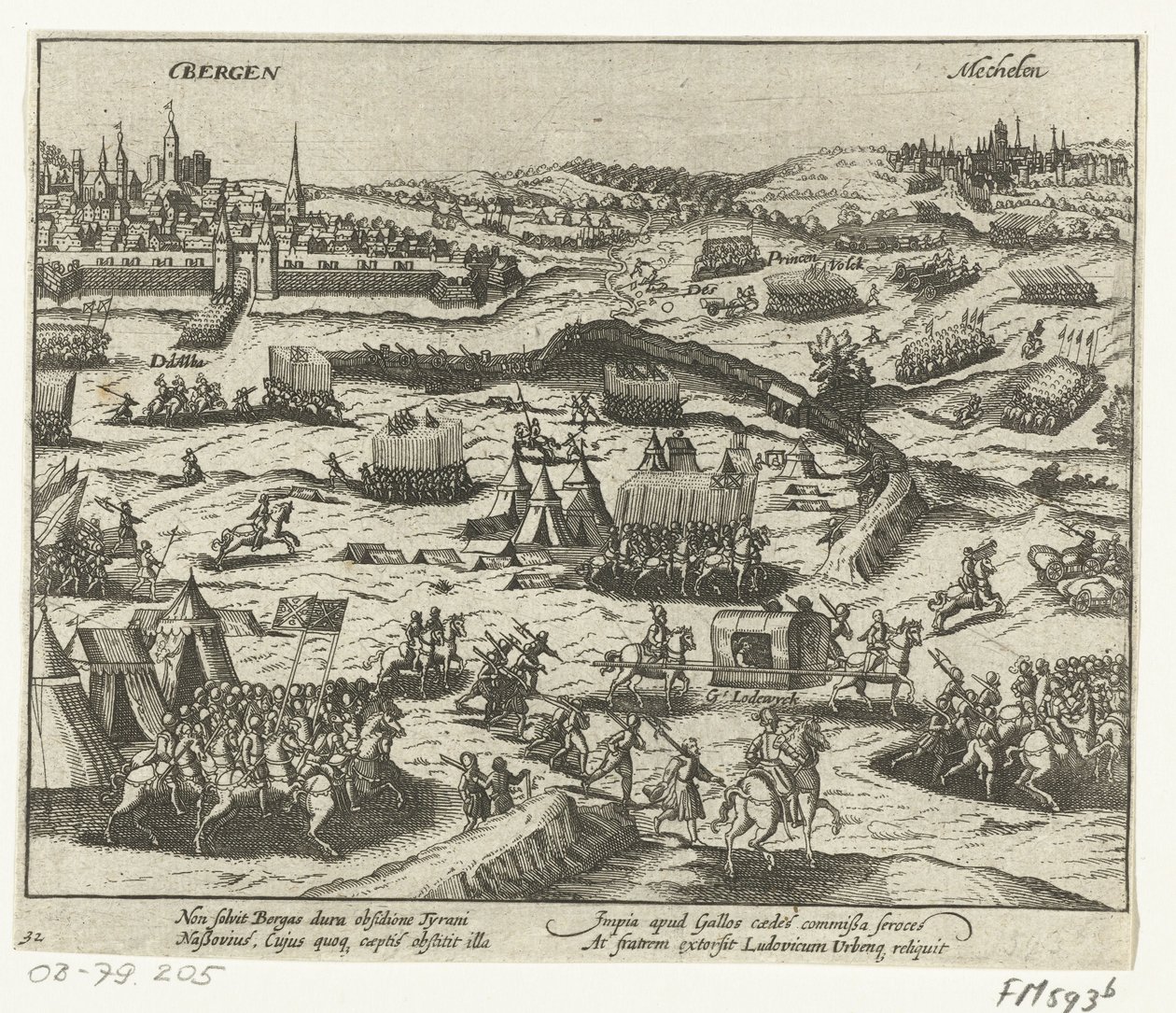 Luigi di Nassau lascia Bergen, 1572 da Anonymous