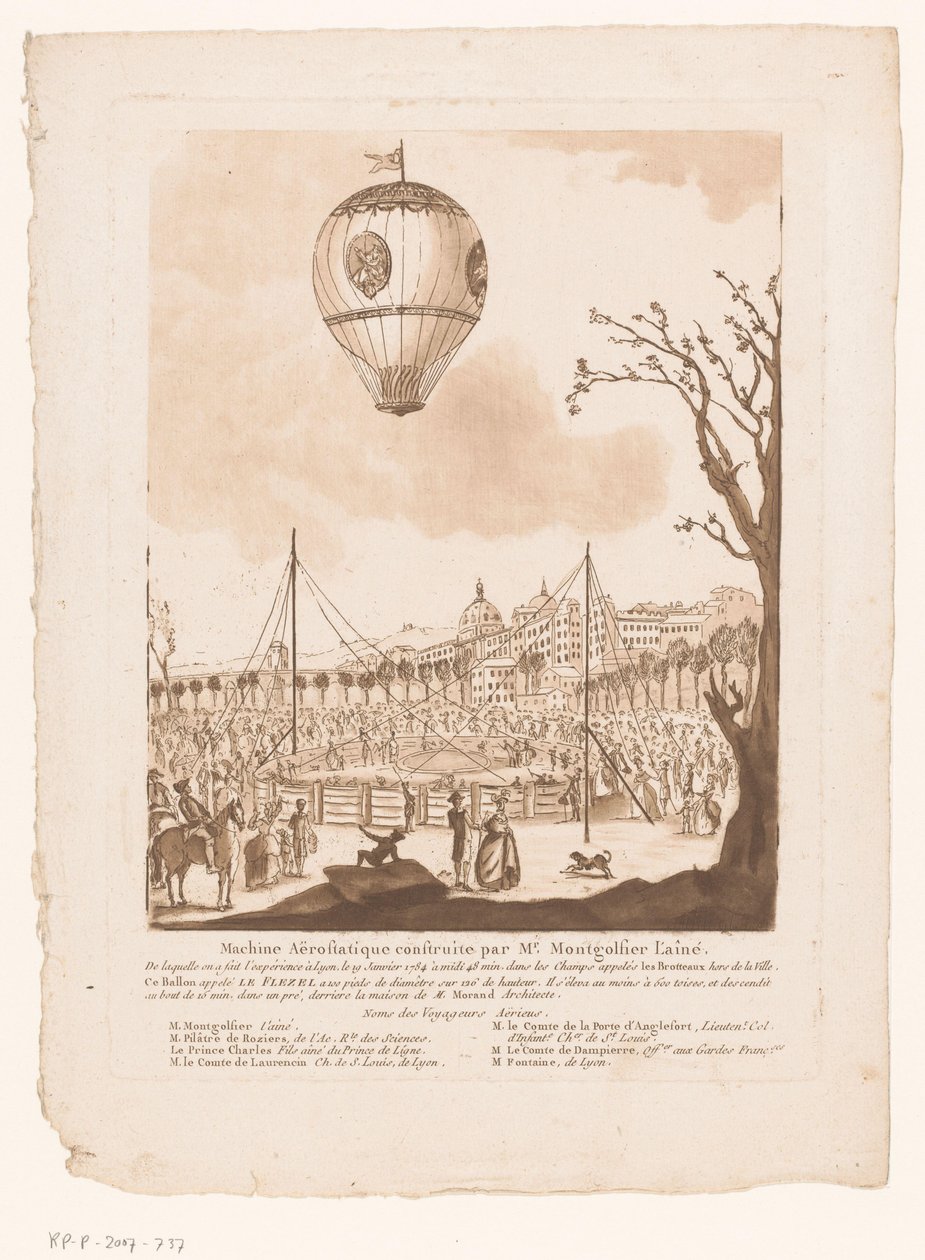 Mongolfiera, Le Flezel, di Joseph-Michael Montgolfier l
