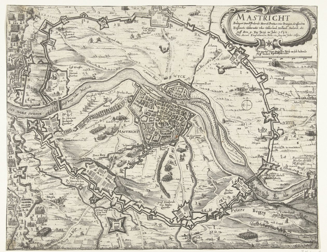 Assedio di Maastricht da parte di Federico Enrico, 1632 da Anonymous