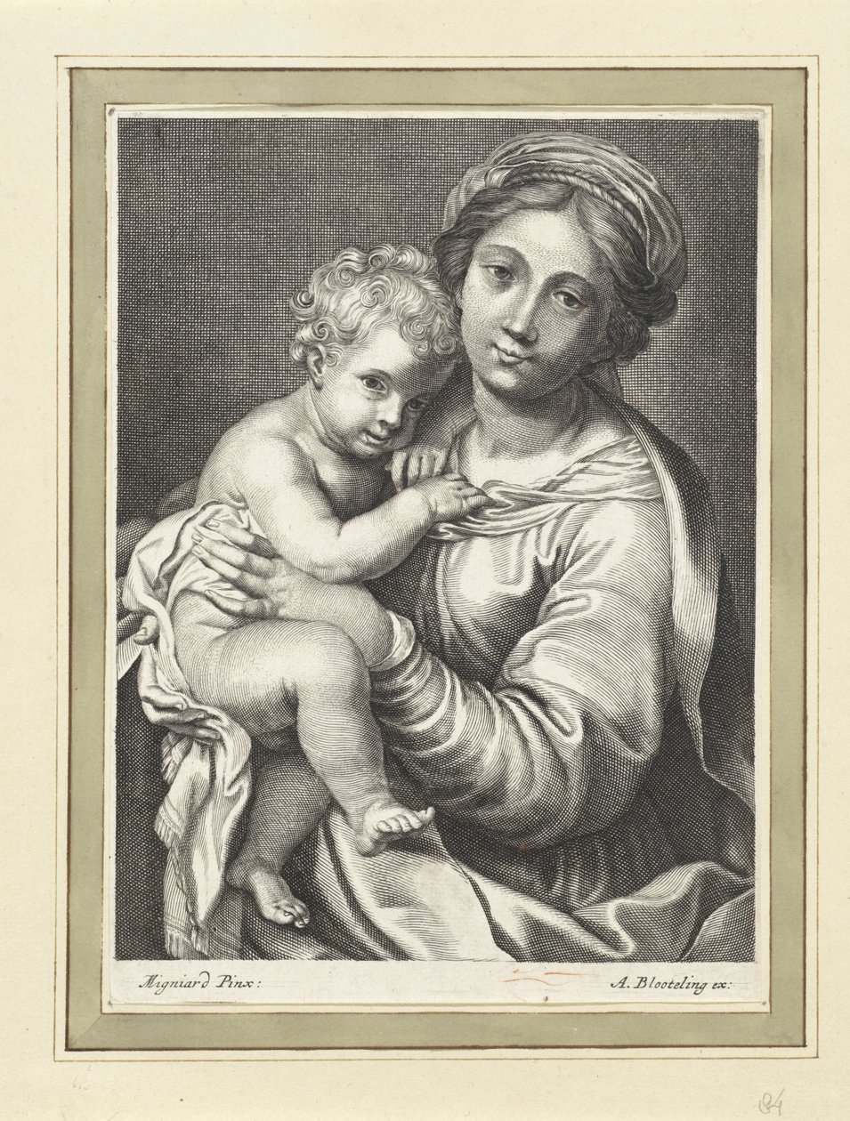 Maria con bambino da Anonymous
