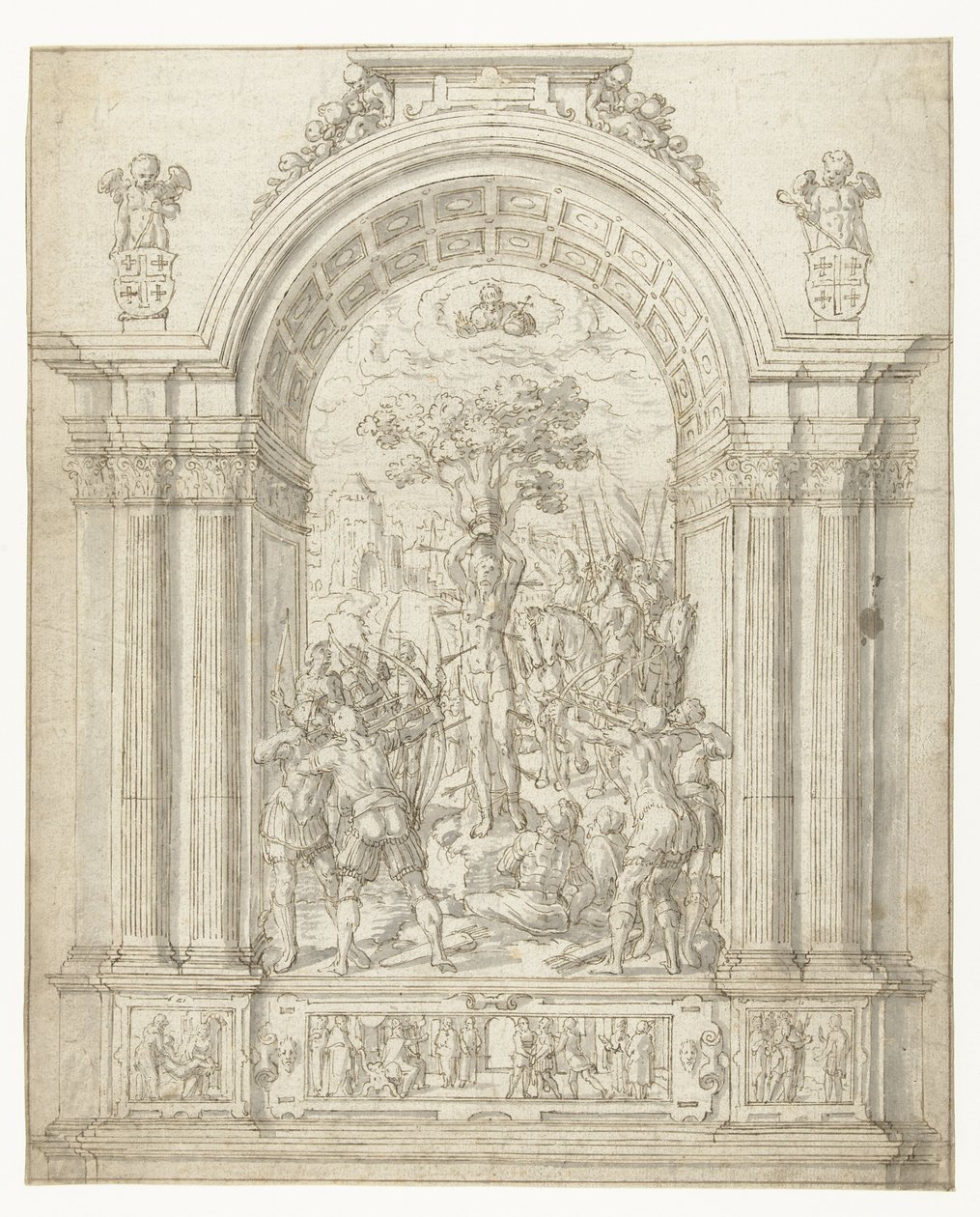 Martirio di San Sebastiano da Anonymous