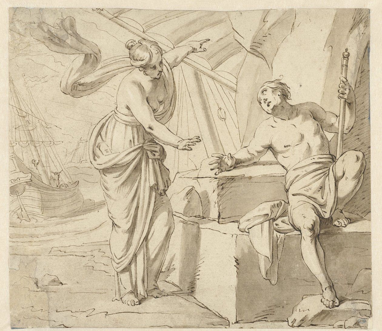 Minerva appare a Ulisse da Anonymous