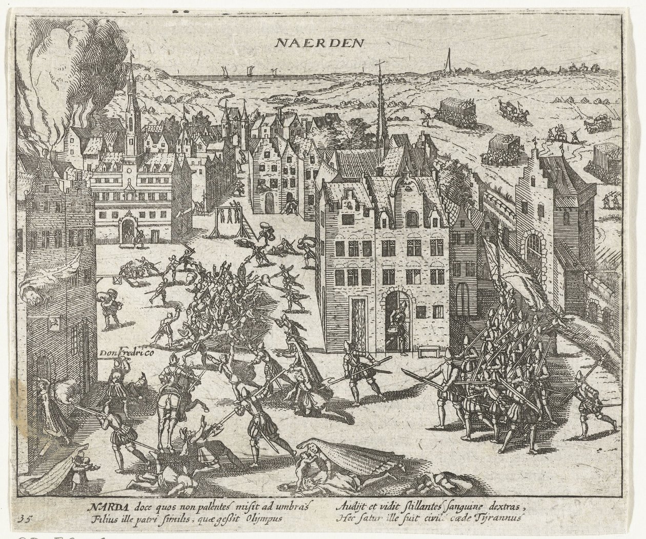 Massacro degli spagnoli a Naarden, 1572 da Anonymous