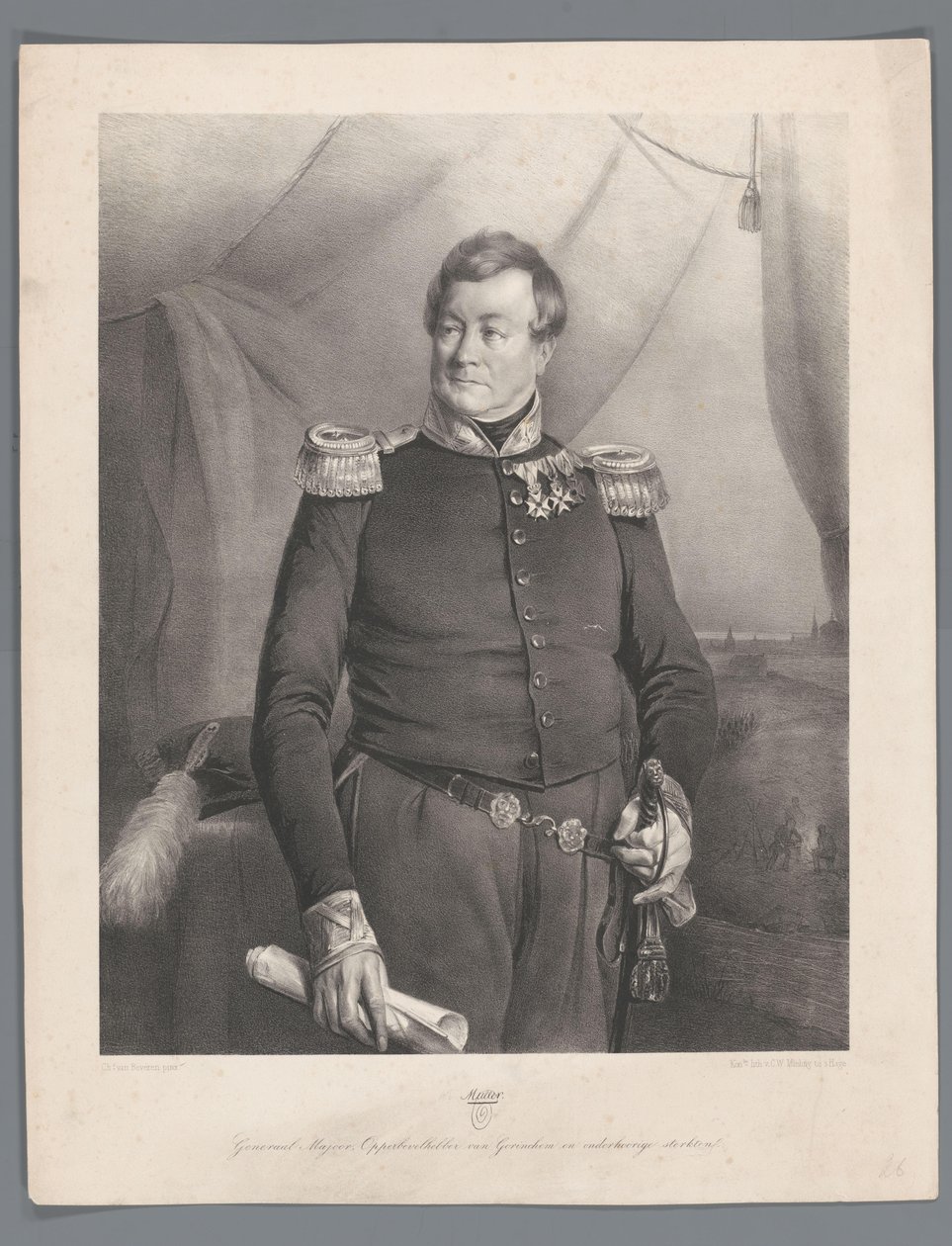 Muller. Maggiore Generale, Comandante supremo di Gorichem e delle fortezze subordinate da Anonymous