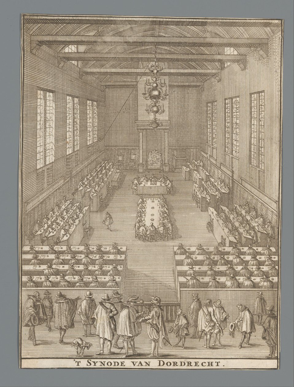 Apertura del sinodo di Dordrecht, 1618 da Anonymous