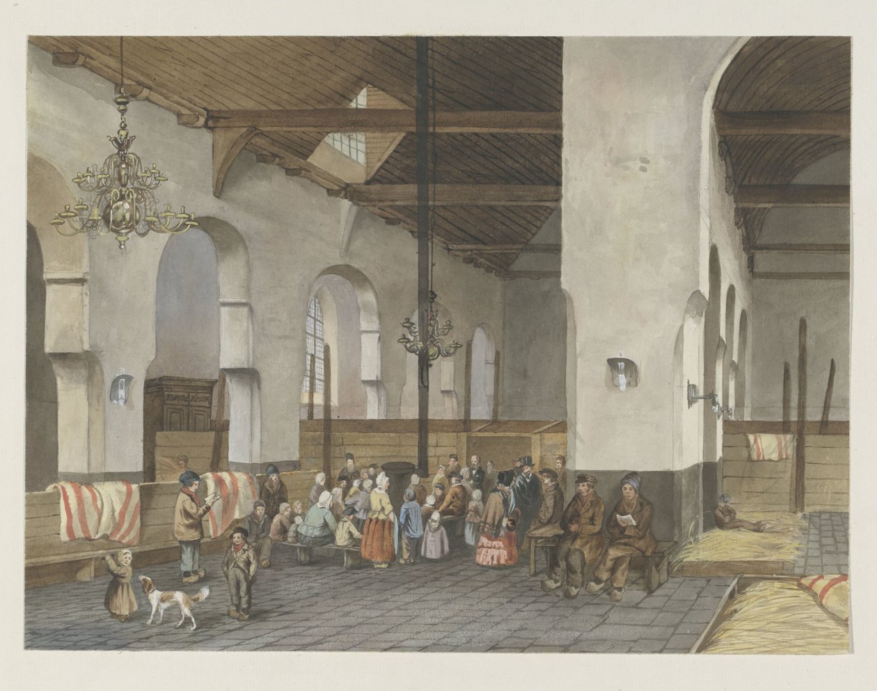 Accoglienza dei Veenendalers nella chiesa di Geerte a Utrecht, 1855 da Anonymous