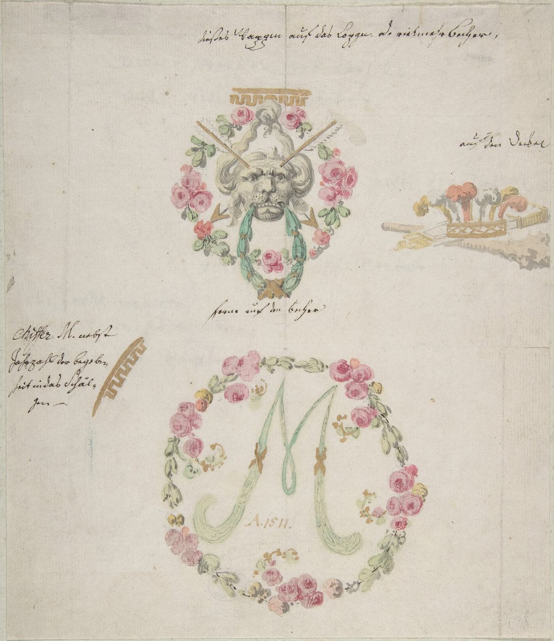 Disegni ornamentali per porcellana, XVIII secolo da Anonymous,.