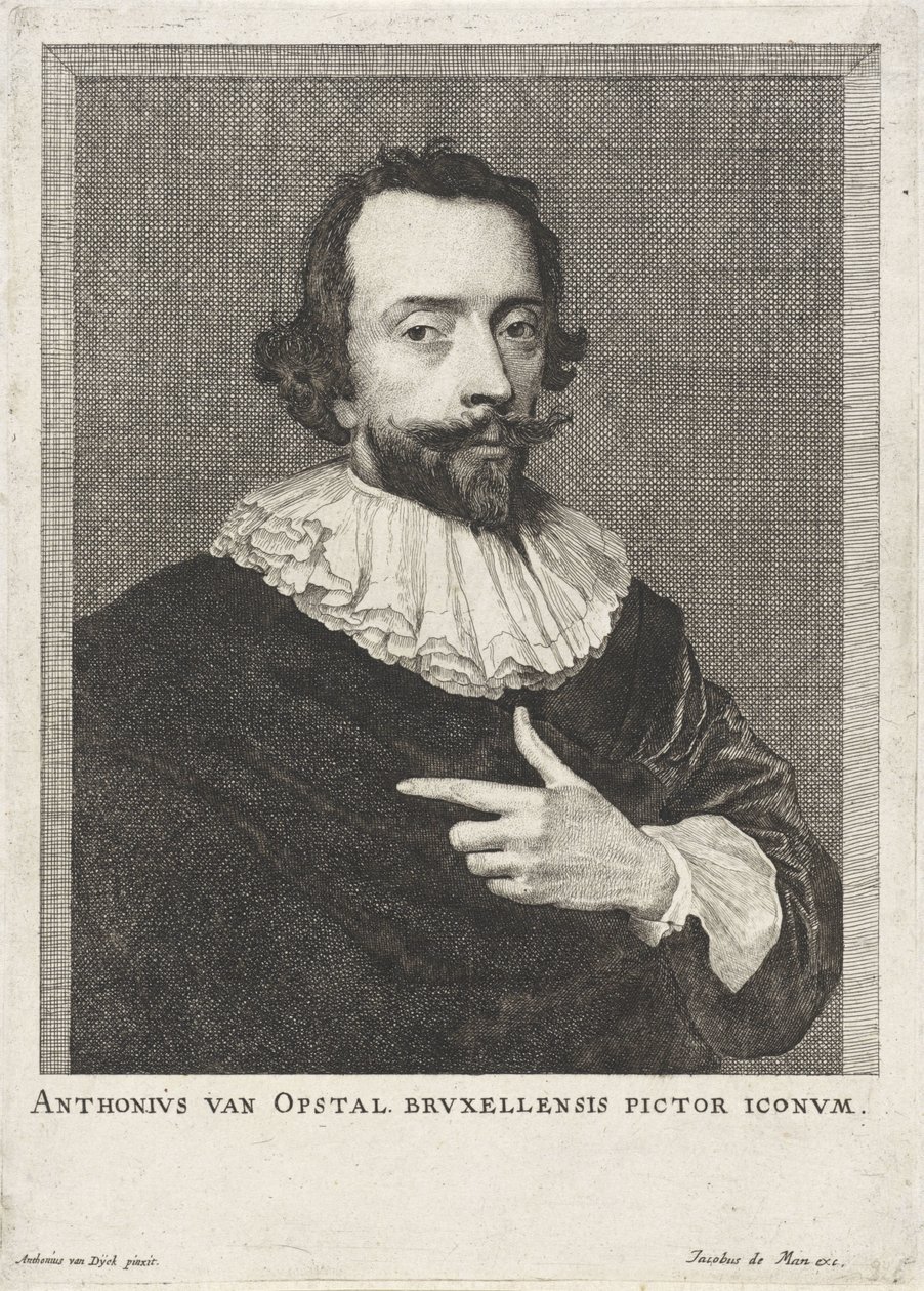 Ritratto di Anton van Opstal da Anonymous