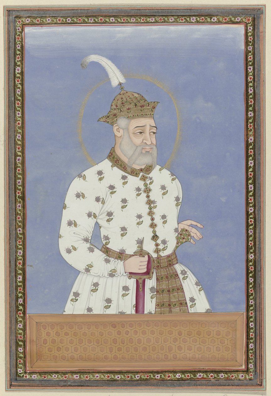 Ritratto di Bara Malik; è stato prima visir del sultano che governava la città di Bidar (?); successivamente divenne sovrano di Golconda e fondò Golconda da Anonymous
