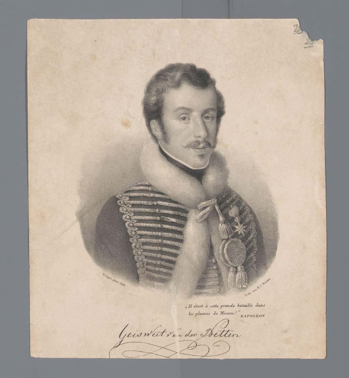 Ritratto di Cornelius Anthonius Geisweit van der Netten da Anonymous