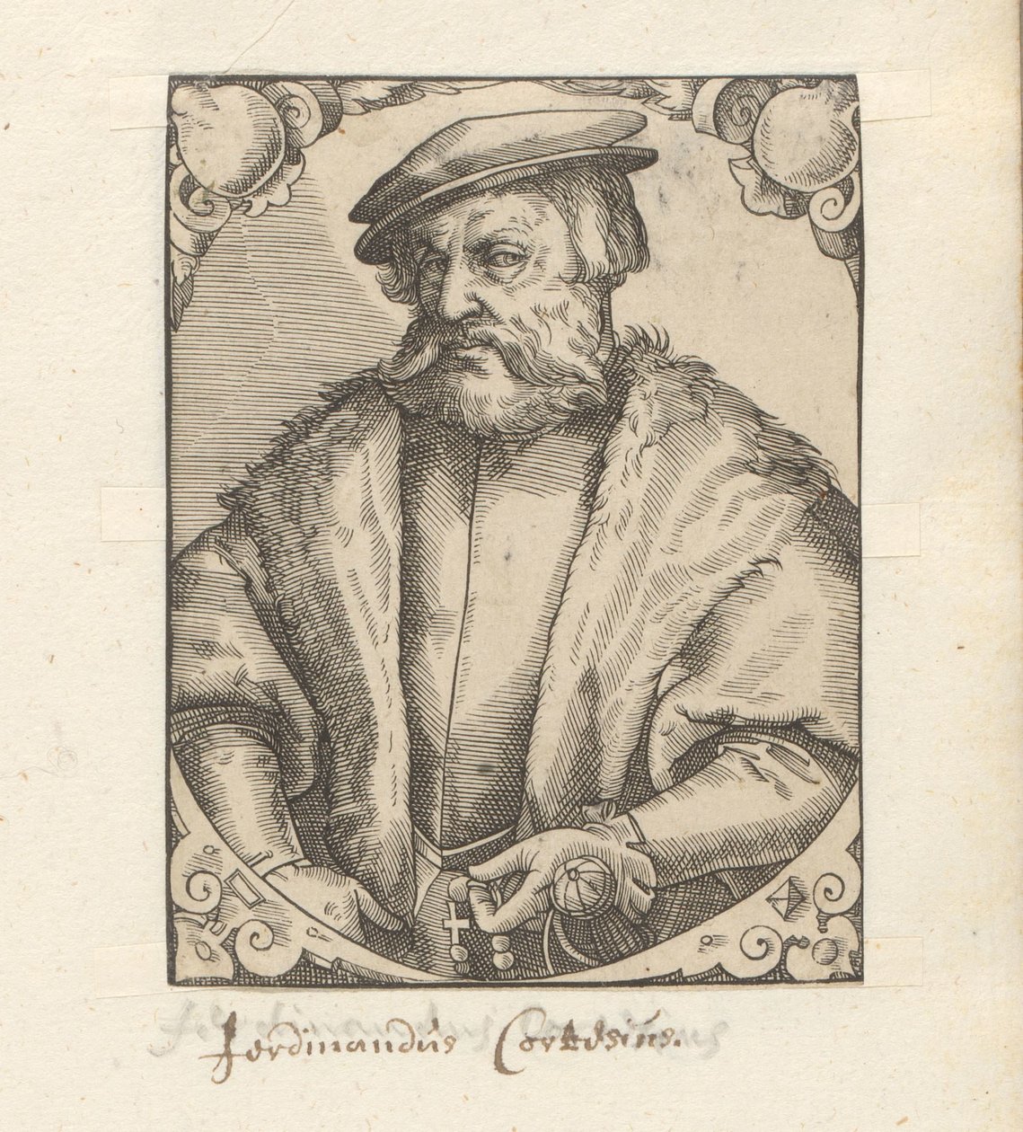 Ritratto di Hernán Cortés da Anonymous
