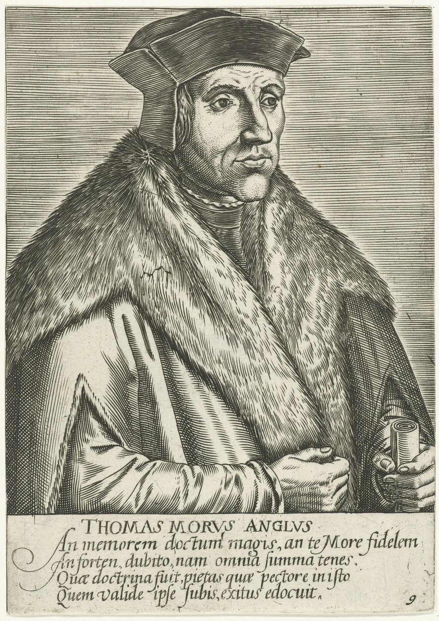 Ritratto di Tommaso Moro (Thomas Morvs Anglvs) da Anonymous