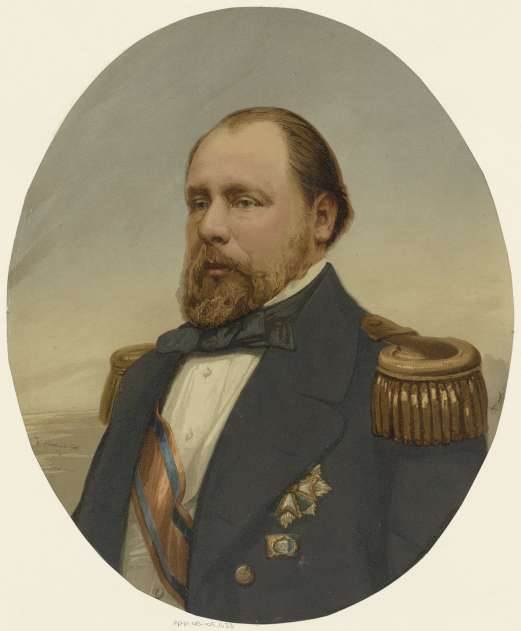 Portret van Willem III, koning der Nederlanden da Anonymous