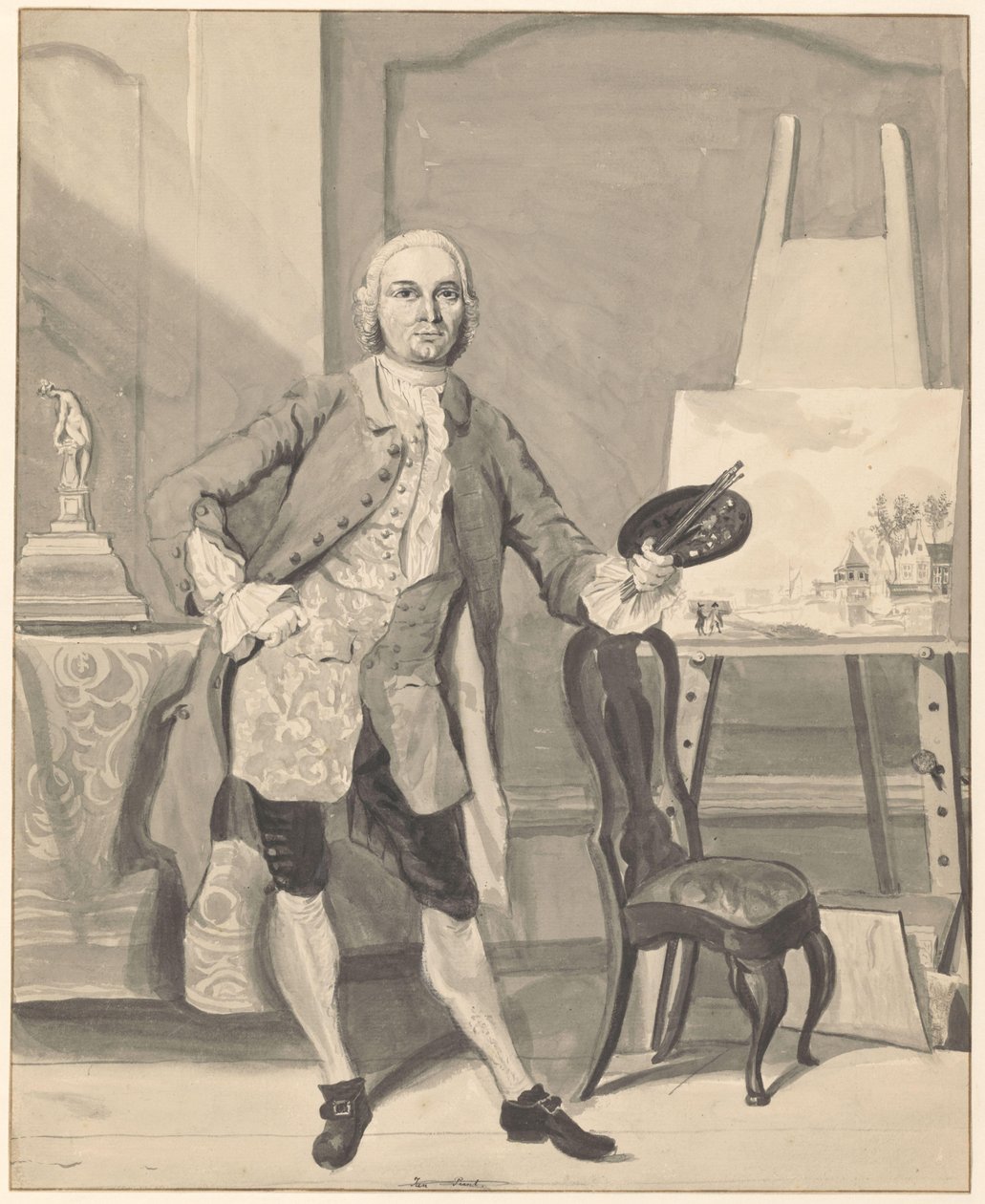 Ritratto del pittore Jan ten Compe da Anonymous