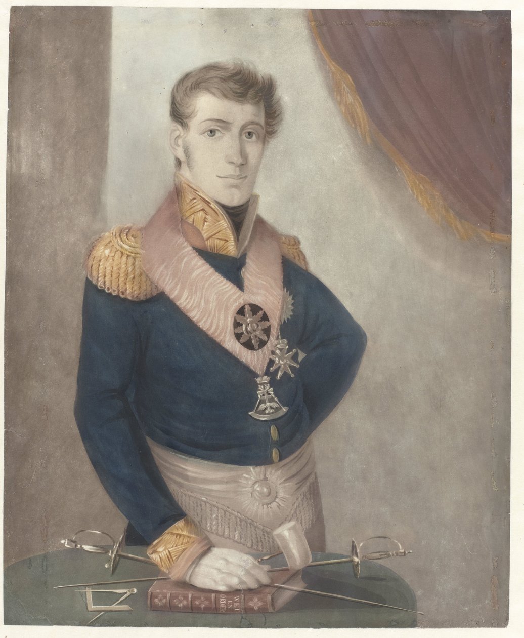 Principe Federico dei Paesi Bassi come gran maestro dei Massoni, 1817 da Anonymous