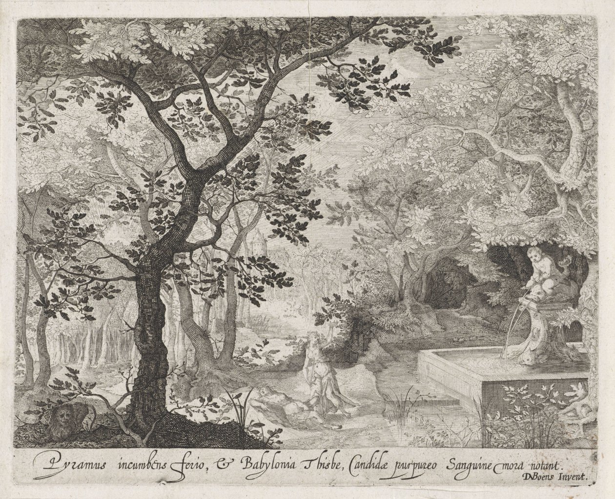 Piramo e Tisbe (Scene dalle Metamorfosi di Ovidio) da Anonymous