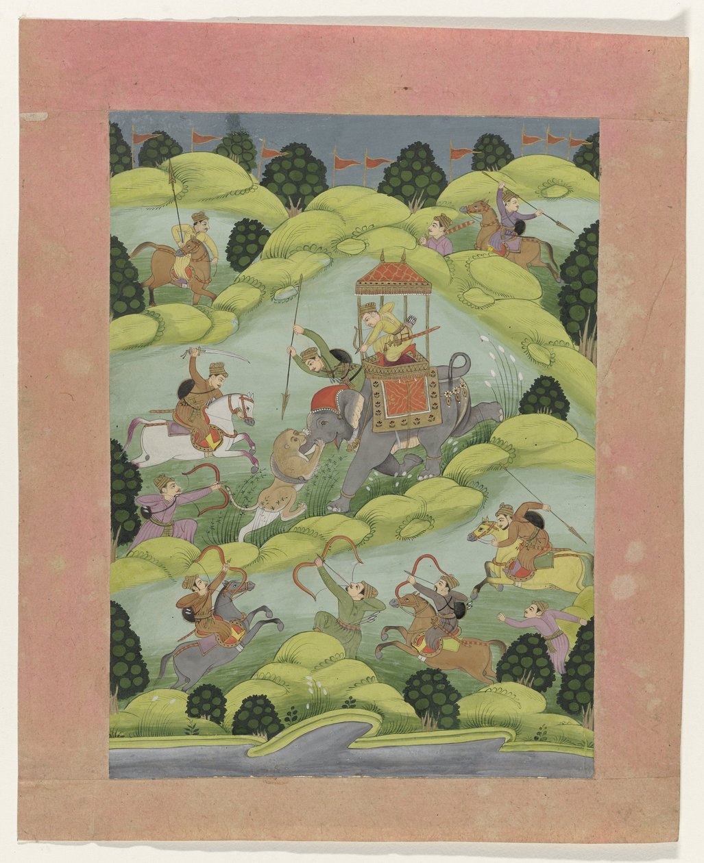 Principe Rajput a caccia di leoni da Anonymous