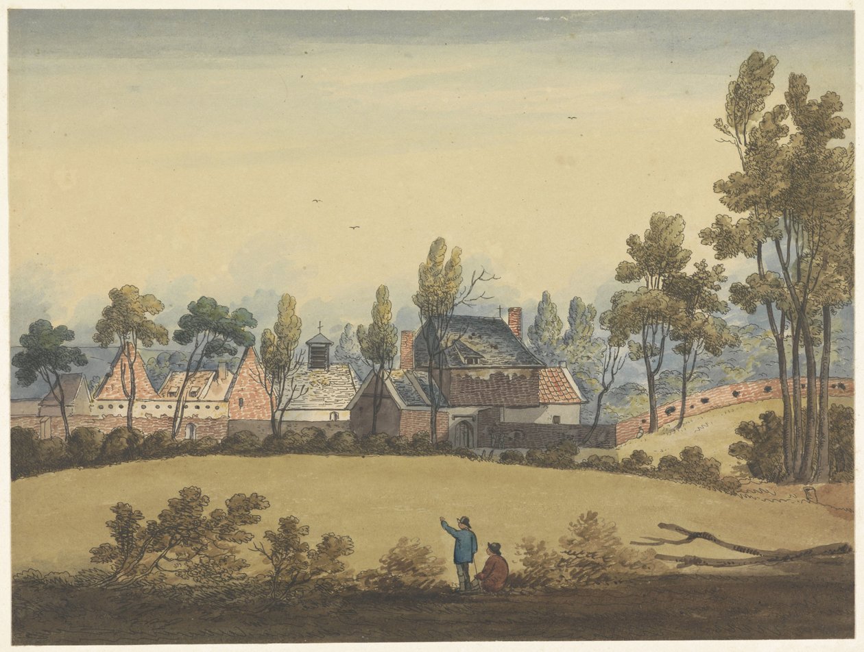 Rovine di Hougoumont (serie: Sette tavole di Waterloo e dintorni) da Anonymous