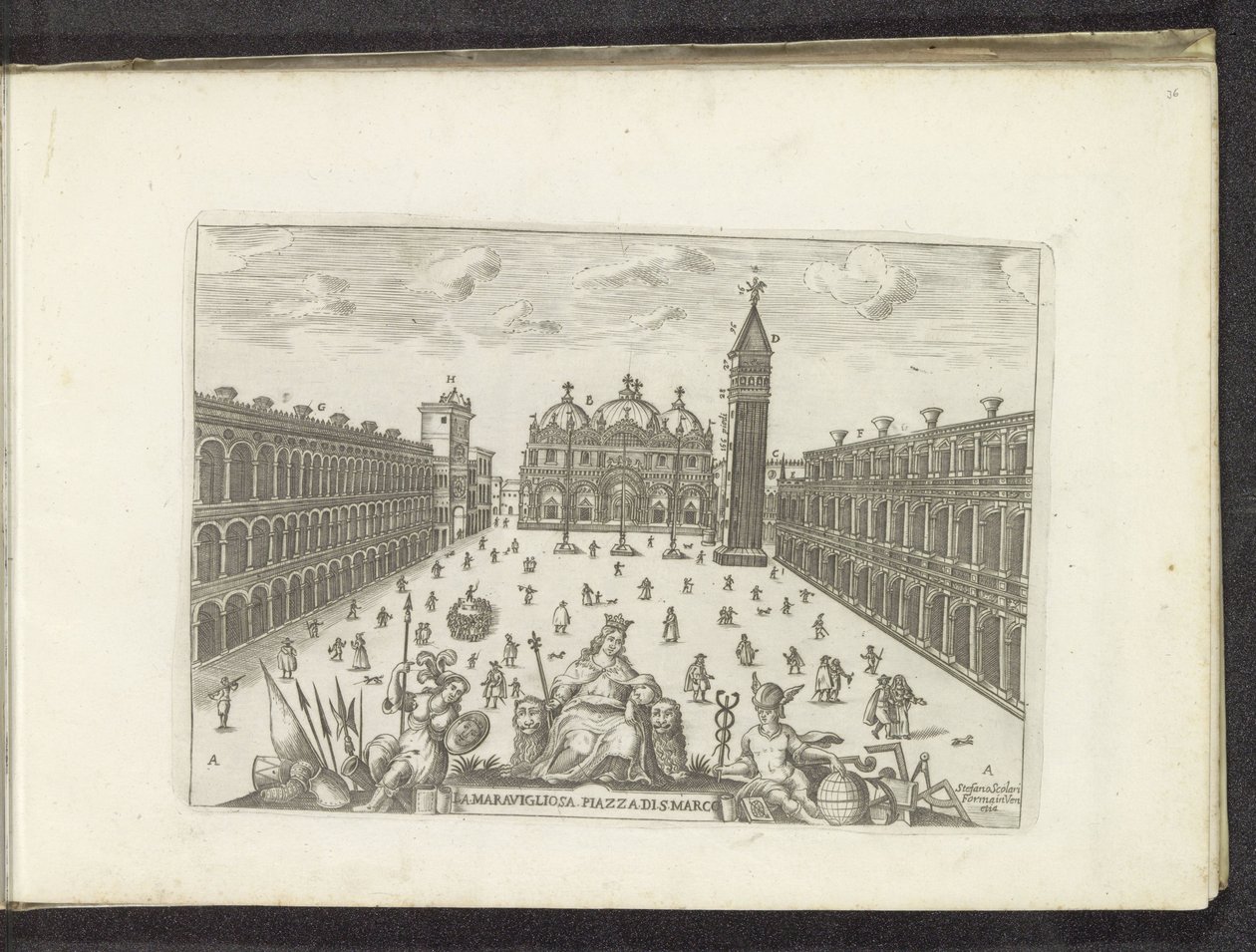 Piazza San Marco a Venezia da Anonymous